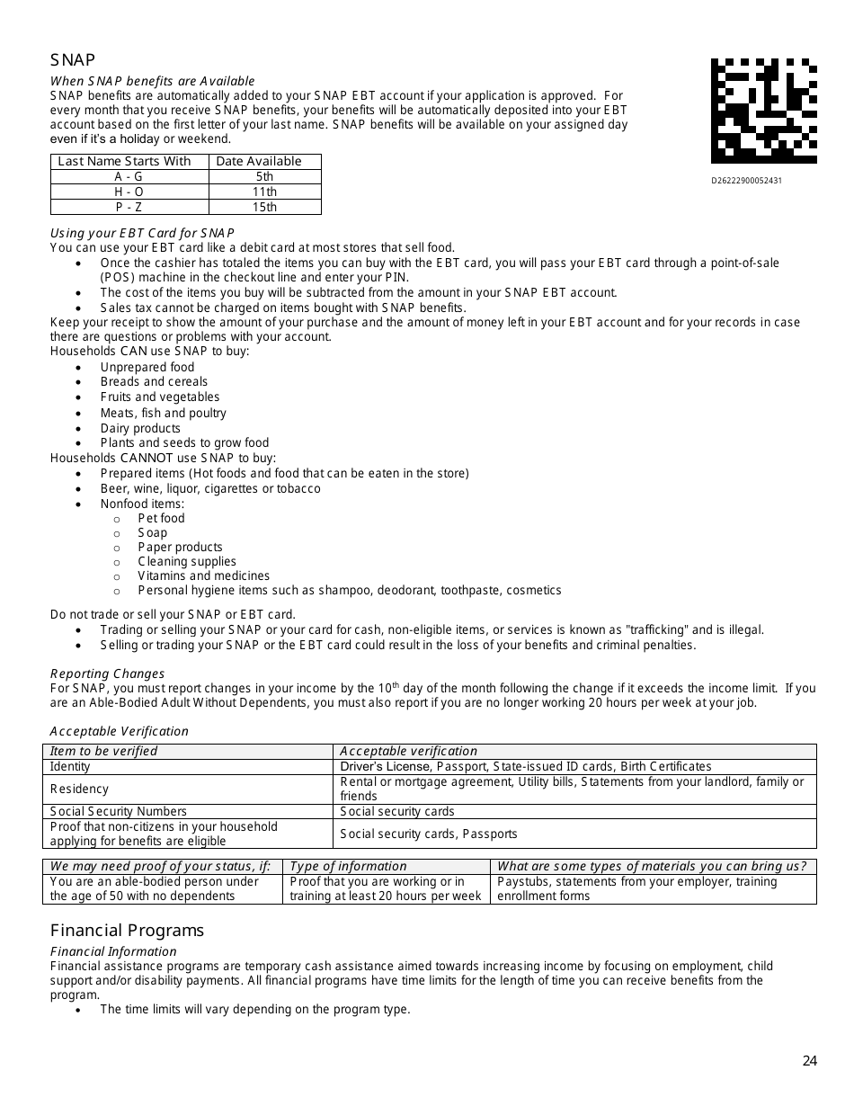 Form DWS-ESD61APP Application for Snap, Financial Assistance, Child Care, and Medical Assistance - Utah, Page 24