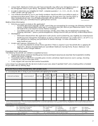 Form DWS-ESD61APP Application for Snap, Financial Assistance, Child Care, and Medical Assistance - Utah, Page 2