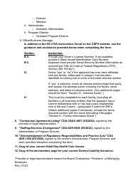 Community-Based Adult Services (Cbas) Certification Renewal Application Instructions - California, Page 4