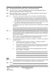 Form WPF JU03.0500 Order After Hearing: First Dependency Review/Dependency Review/Permanency Planning (Fdprho) (Dprho) (Orpp) - Washington, Page 11