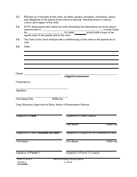 Form JU04.0820 Order Reinstating Parental Rights (Orrpr) - Washington, Page 2