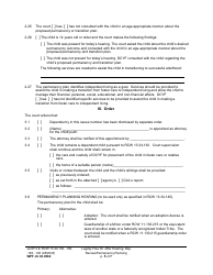 Form WPF JU03.0560 Legally Free - Order After Hearing Dependency Review/Permanency Planning (Dprho) (Orpp) - Washington, Page 5