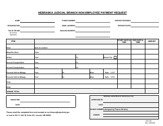 Form AD2:20 - Fill Out, Sign Online and Download Fillable PDF, Nebraska ...