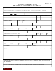 Form SHP-716 Missouri Endangered Person Advisory - Missouri, Page 3