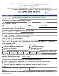 Form FAA-0001A Application for Benefits - Arizona, Page 11