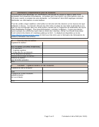 RAD Form 4 Rent History Disclosure for All Rental - Washington, D.C. (French), Page 3