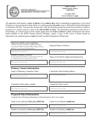Public Charter School Application - South Carolina