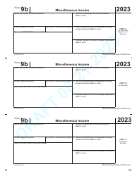 Form 9B (IC-092) Miscellaneous Income - Draft - Wisconsin