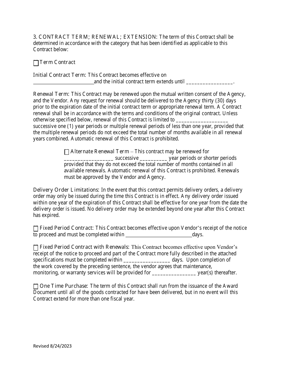 Instructions to Vendors Submitting Bids (Agency Delegated Procurements Only) - West Virginia, Page 6