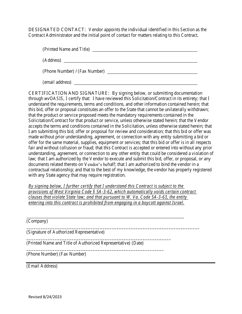 Instructions to Vendors Submitting Bids - West Virginia, Page 27