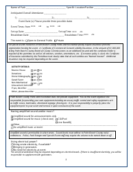 Special Events Application - Palm Beach County, Florida, Page 2