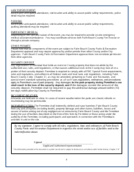 Special Events Application - Palm Beach County, Florida, Page 4