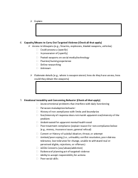 Wisconsin School Threat Assessment and Management Protocol (Wstamp) - Inquiry - Wisconsin, Page 4