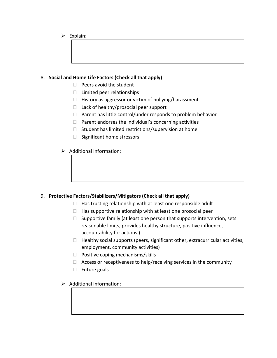 Wisconsin School Threat Assessment and Management Protocol (Wstamp) - Inquiry - Wisconsin, Page 5