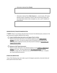Wisconsin School Threat Assessment and Management Protocol (Wstamp) - Inquiry - Wisconsin, Page 7
