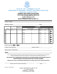 Form DPS-693-C-3 Request and Cancellation Form for State Police Traffic Services - Connecticut, Page 3