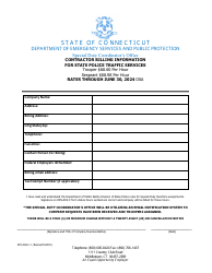 Form DPS-693-C-3 Request and Cancellation Form for State Police Traffic Services - Connecticut, Page 4