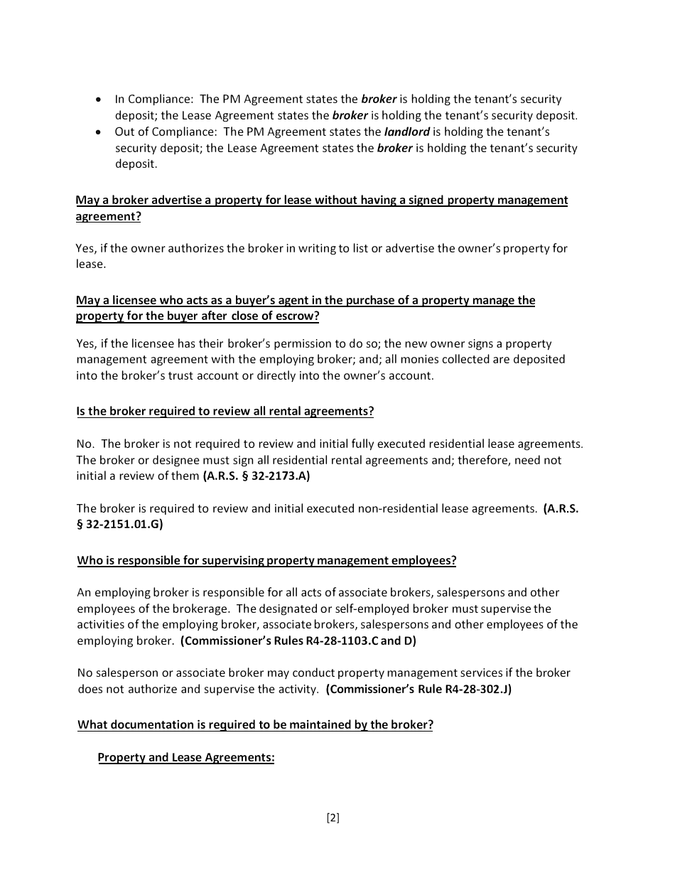 Property Management Audit Packet - Arizona, Page 15