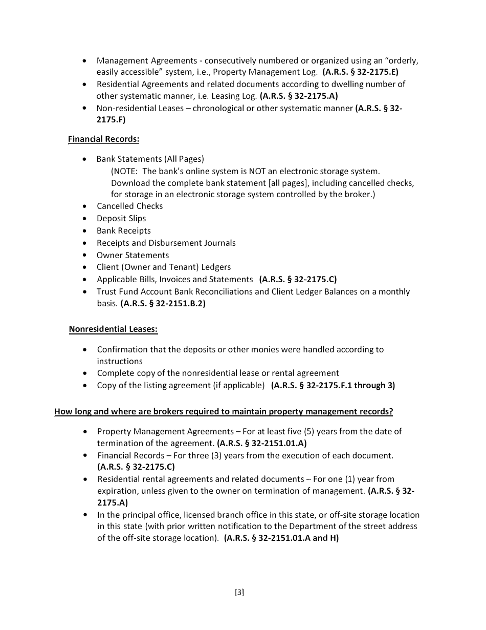 Property Management Audit Packet - Arizona, Page 16