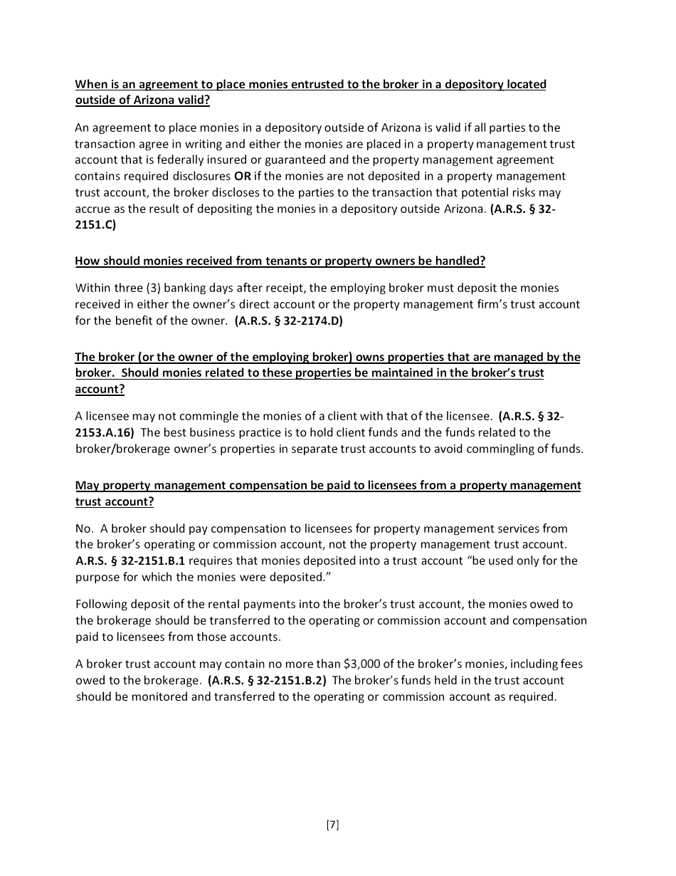Property Management Audit Packet - Arizona, Page 20