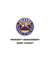 Document preview: Property Management Audit Packet - Arizona