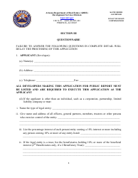 Application for Timeshare Public Report - Arizona, Page 12