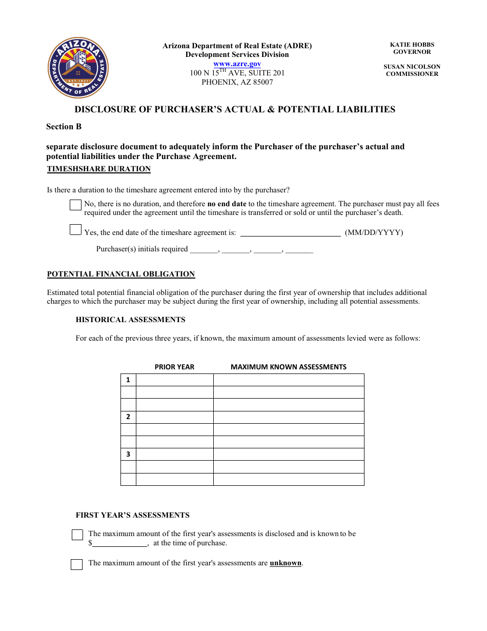 Application for Timeshare Public Report - Arizona, Page 24