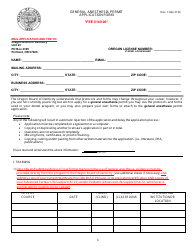 General Anesthesia Permit Application Form - Oregon, Page 3
