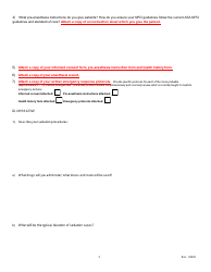 General Anesthesia Permit Application Form - Oregon, Page 5