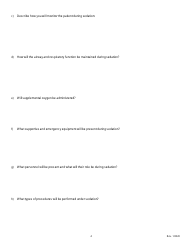 General Anesthesia Permit Application Form - Oregon, Page 6