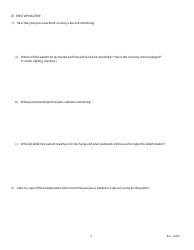 General Anesthesia Permit Application Form - Oregon, Page 7