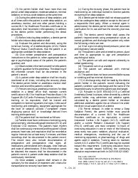 Minimal Sedation Permit Applciation Form - Oregon, Page 18