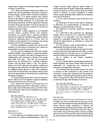 Minimal Sedation Permit Applciation Form - Oregon, Page 21