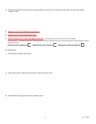 Minimal Sedation Permit Applciation Form - Oregon, Page 5