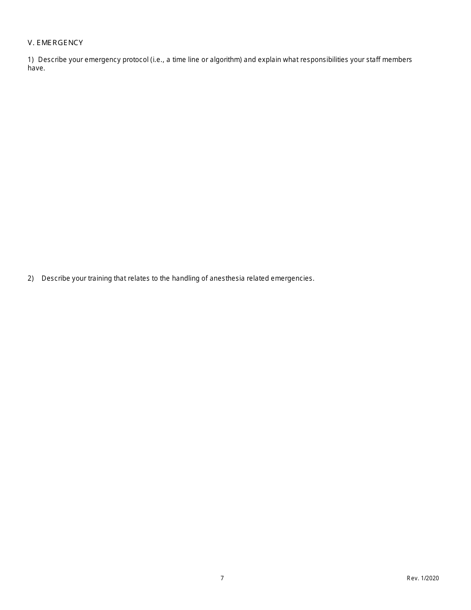 Minimal Sedation Permit Applciation Form - Oregon, Page 8