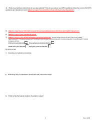 Moderate Sedation Permit Application Form - Oregon, Page 5