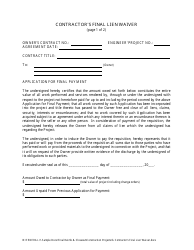 Contractor&#039;s Final Lien Waiver - New Hampshire