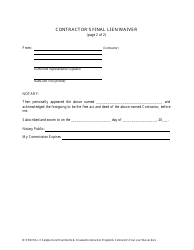 Contractor&#039;s Final Lien Waiver - New Hampshire, Page 2