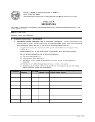 California Application for Certification of an Election Management System - California, Page 9