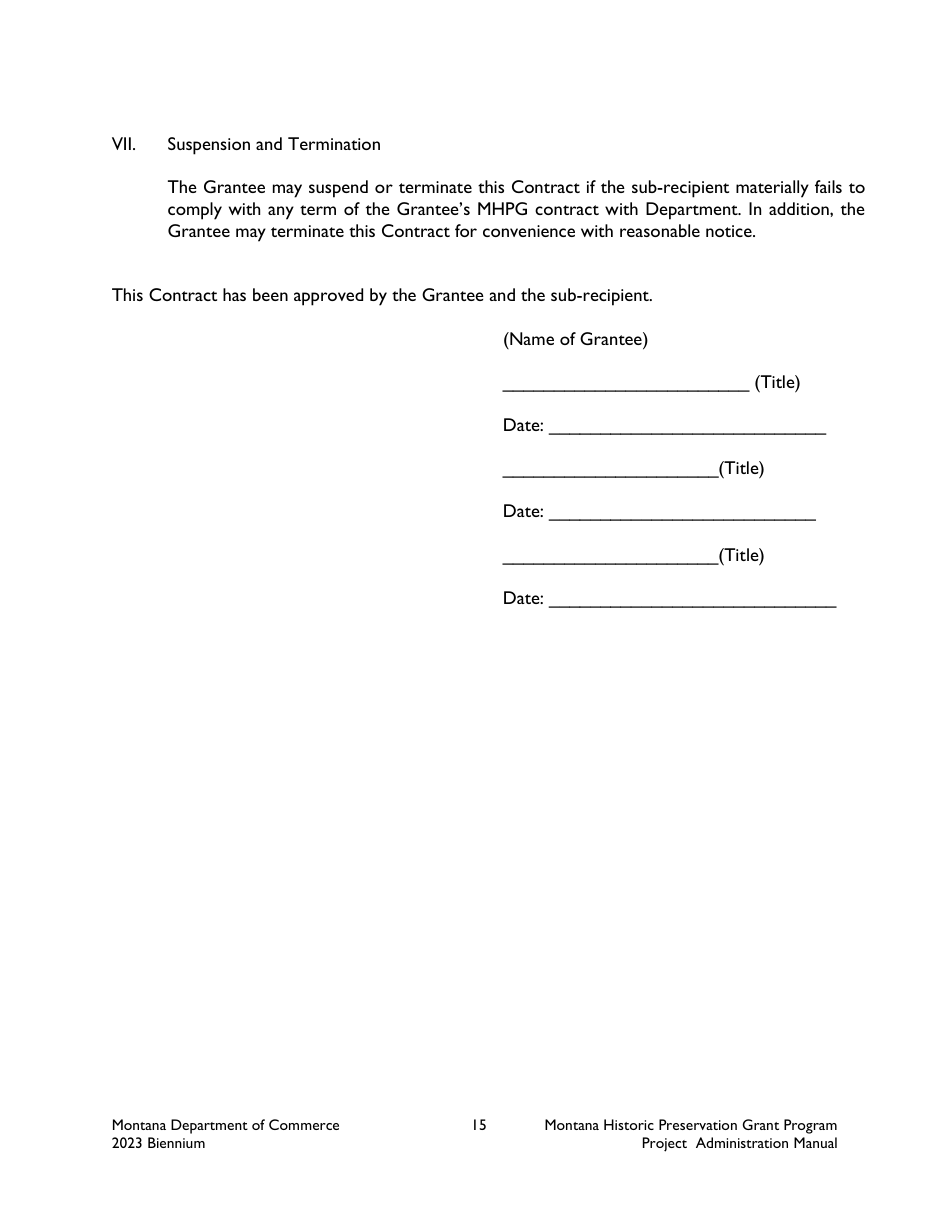 Exhibit 1-C Sample Agreement - Montana, Page 5