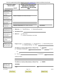 Document preview: Form MC-O2204.3 Order Granting/Denying Motion to Continue (Reschedule) or Extend Time - Illinois