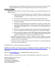 Administration Guidelines &amp; Application for Infrastructure Planning Grants - Montana, Page 8