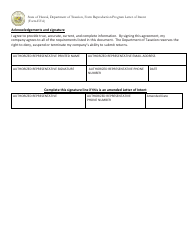 Form EF-6 Letter of Intent - Form Reproduction Program - Hawaii, Page 8