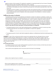 Protective Order Kit - Texas, Page 17