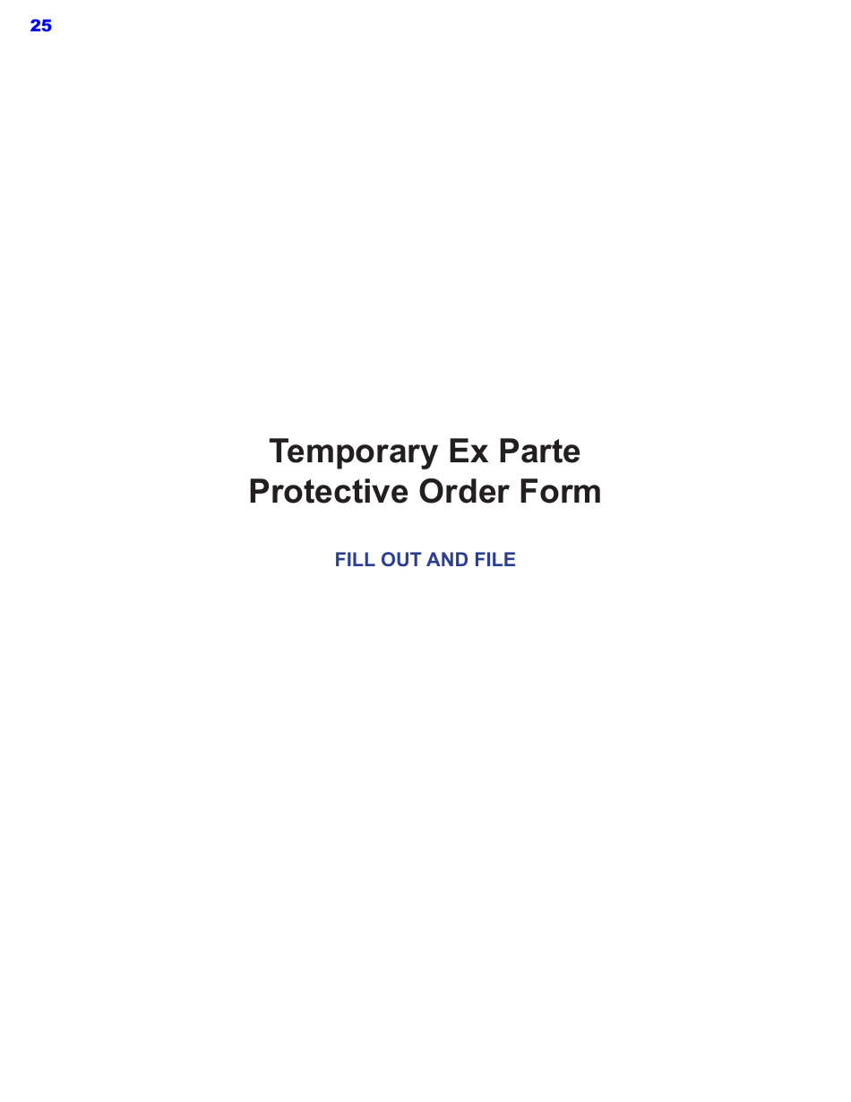 Protective Order Kit - Texas, Page 25