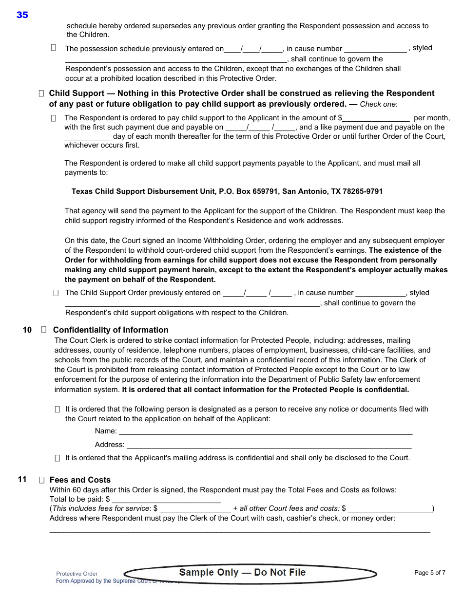 Texas Protective Order Kit Fill Out Sign Online And Download Pdf Templateroller 