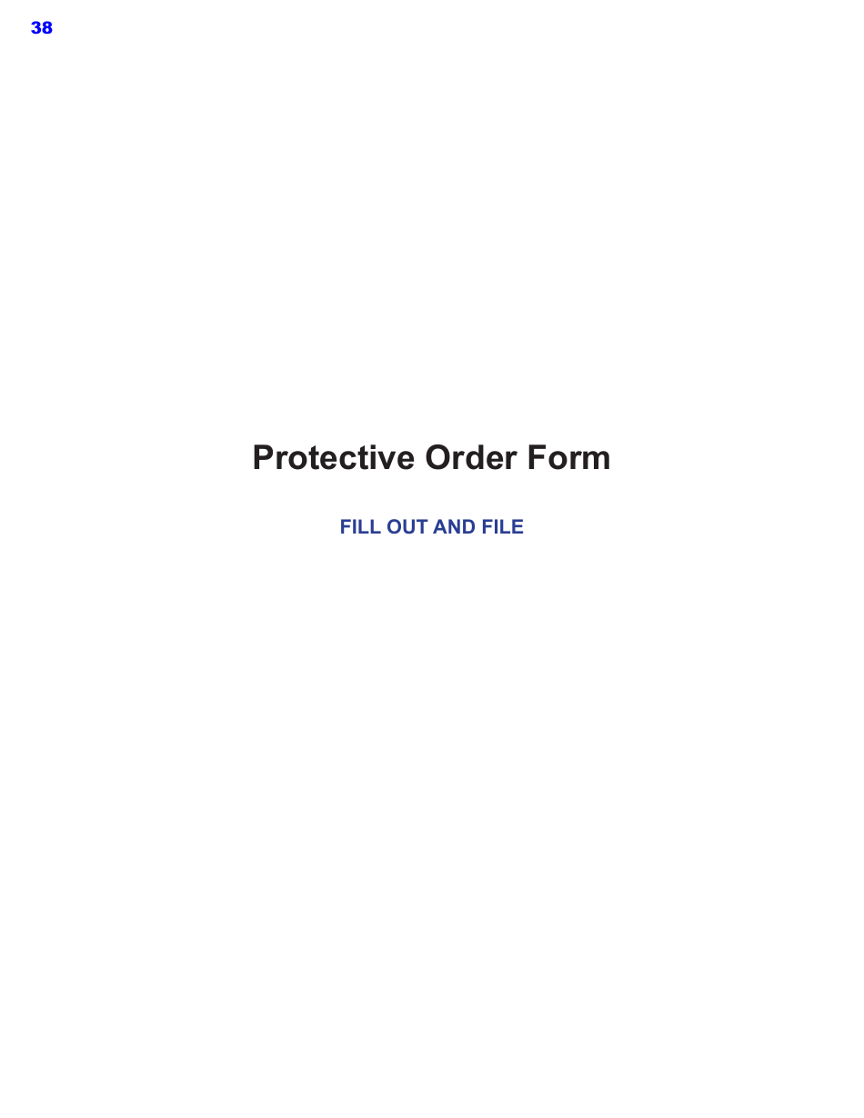 Protective Order Kit - Texas, Page 38