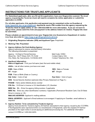 Form TLR9163G Trustline Registry Application - California, Page 3