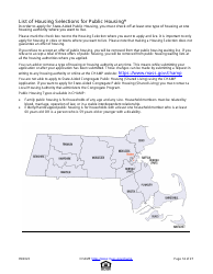 Common Housing Application for Massachusetts Programs - Massachusetts, Page 14
