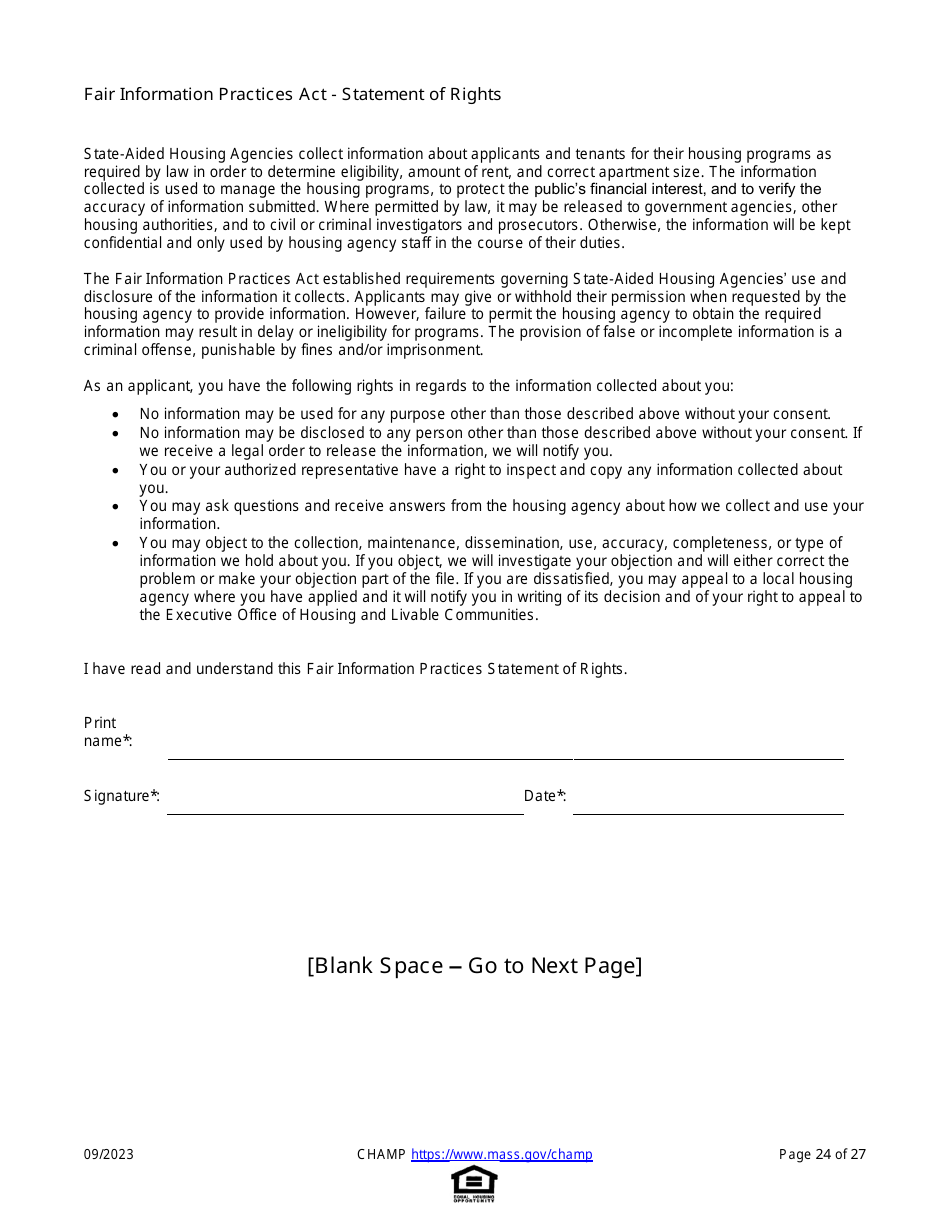 Common Housing Application for Massachusetts Programs - Massachusetts, Page 24